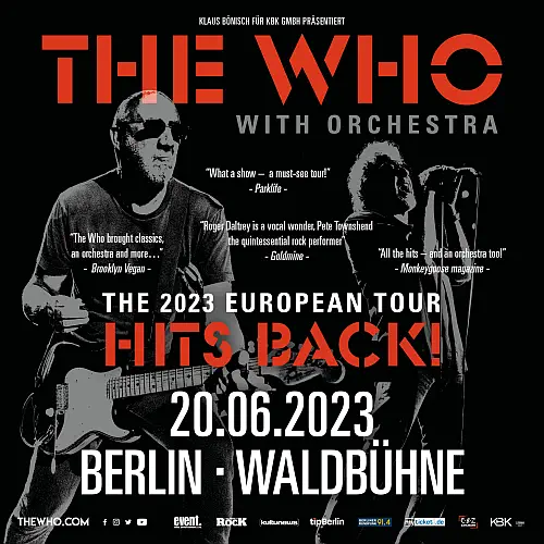 The Who With Orchestra - European Tour 2023 HITS BACK