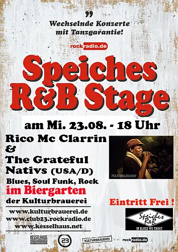Rico Mc Clarrin & The Grateful Nativs (USA/D) | Live bei Speiches R&B Stage