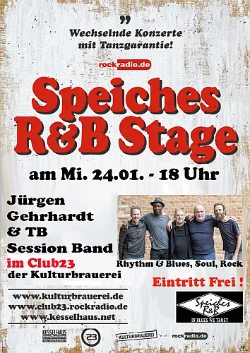 Jürgen Gerhardt und TB-Session-Band bei Speiches R & B Stage