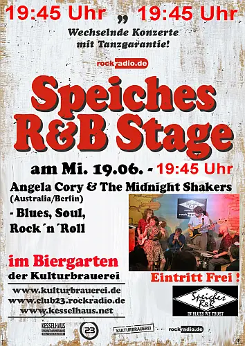Angela Cory and The Midnight Shakers bei Speiches R & B Stage