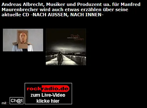 Andreas Albrecht im Interview mit Musik bei Speiches | Live auf Rockradio.de
