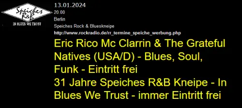 Eric Rico Mc Clarrin & The Grateful Natives (USA/D)