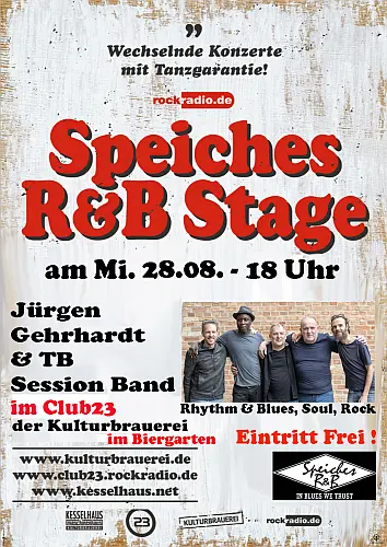 Jürgen Gerhardt und TB-Session-Band bei Speiches R & B Stage