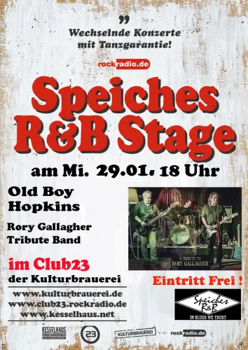 Old Boy Hopkins bei Speiches R & B Stage