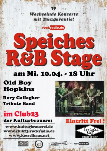 Old Boy Hopkins „A Tribute to Rory Gallagher“  bei Speiches R&B Stage