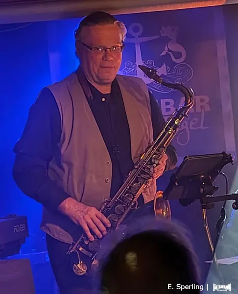 Kalle (Carlos) Engelhard - Saxophon - Hanno Bruhn Gang Live in der Hafenbar - Tegel 2023