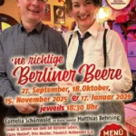 Ne richtige Berliner Beere ... | Cornelia Schönwald am Klavier begleitet Matthias Behrsing | Martinsgans-Menü