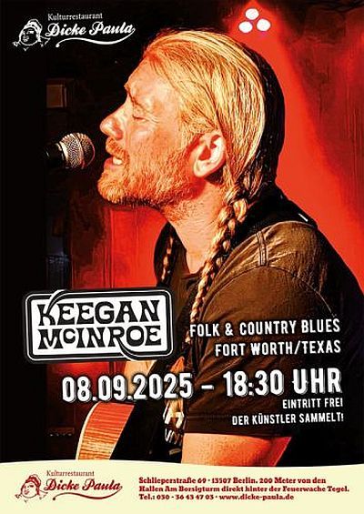Keegan McInroe – Folk & Country Blues | Fort Worth/Texas