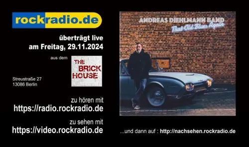 Andreas Diehlmann Band live auf Rockradio.de