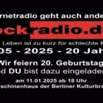 Rockradio.de feiert Geburtstag im Maschinenhaus der Berliner Kulturbrauerei | 2005 – 2025 – 20 Jahre On Air!