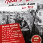 Hans & Gina | Berliner Musikkabarett im Trio