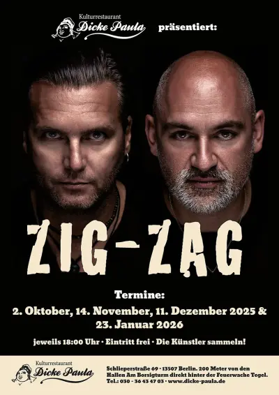 ZIG-ZAG | Die Party-Sensation im Kulturrestaurant Dicke Paula