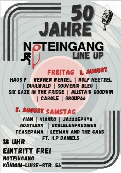 50 Jahre Noteingang - Feier mit vieeel Livemusik