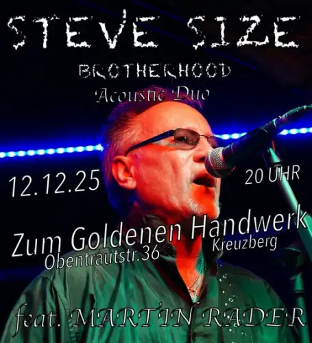Steve Size Brotherhood Acoustic Duo  - feat Martin Rader
