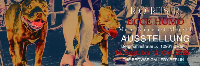 Rio Reiser Ausstellung The Browse Gallery 14.09.2025 bis 12. Oktober 2025 Banner