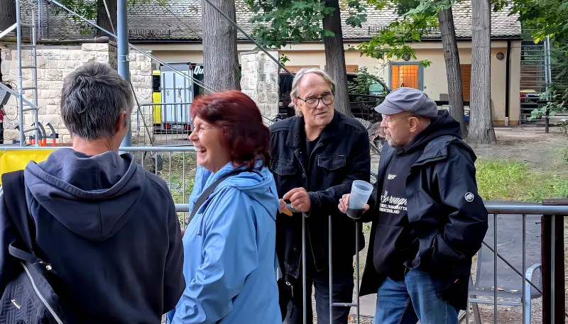 V.l.n.r.: Anja Leu, Rita Kalkowski, Kalle Kalkowski und Der ALTAMANN