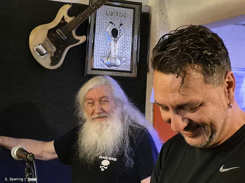 Arno Koch, links und Blaschko Brdar - Black Rock Berlin