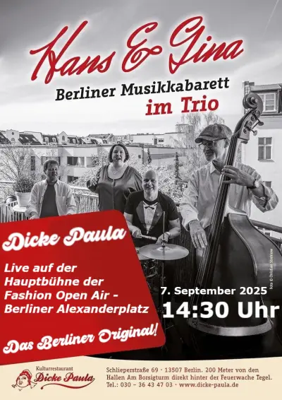 Dicke Paula - Das Berliner Original! | Live auf der Fashion Open Air - Berlin Alexanderplatz | Hauptbühne