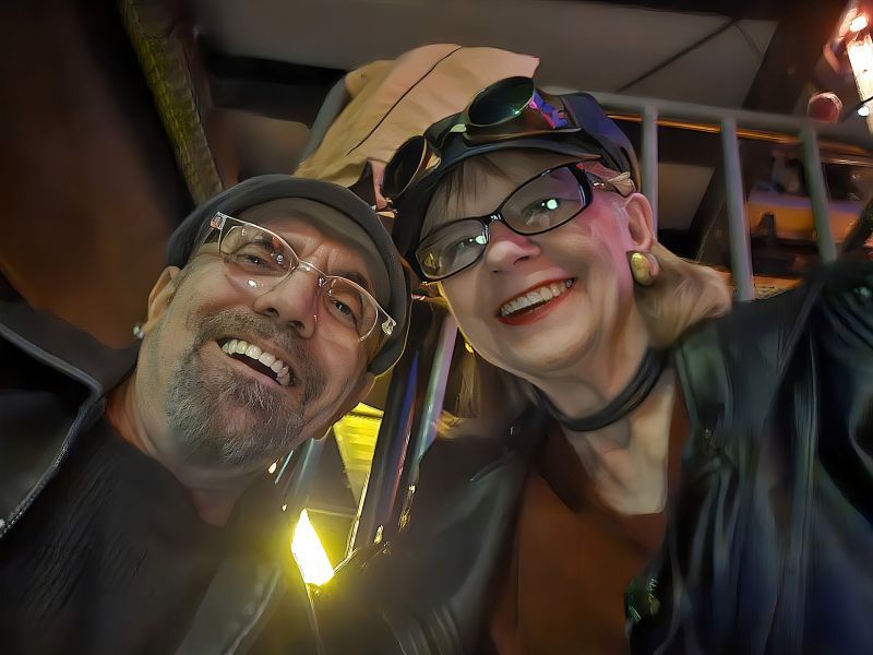 Eve und der ALTAMANN vor dem Konzert - Walter Trout im Kesselhaus Berlin