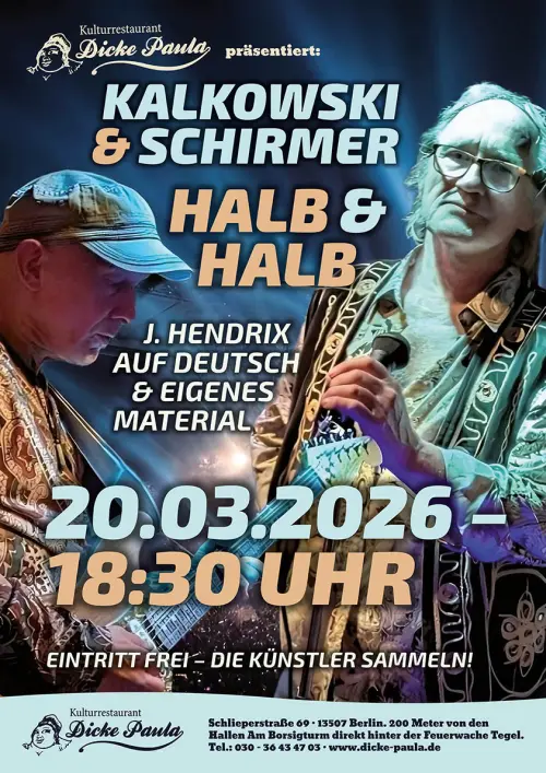 Kalkowski und Schirmer | Halb & Halb – Jimi Hendrix auf deutsch & Eigenes Material