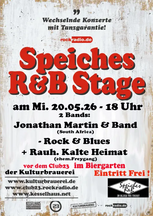Johnathan Martin und Band / Pretoria & RAUH - Kalte Heimat (ehem. FREYGANG) bei Speiches R & B Stage
