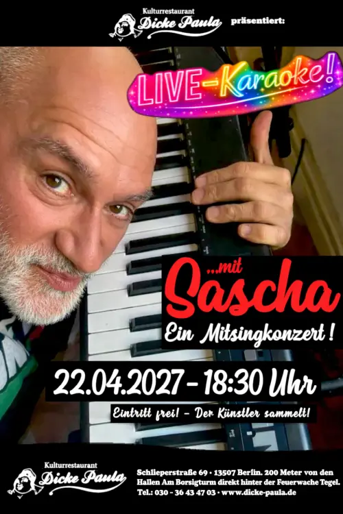 SASCHA SINGT! – Und ihr singt mit – Das Mitsingkonzert!