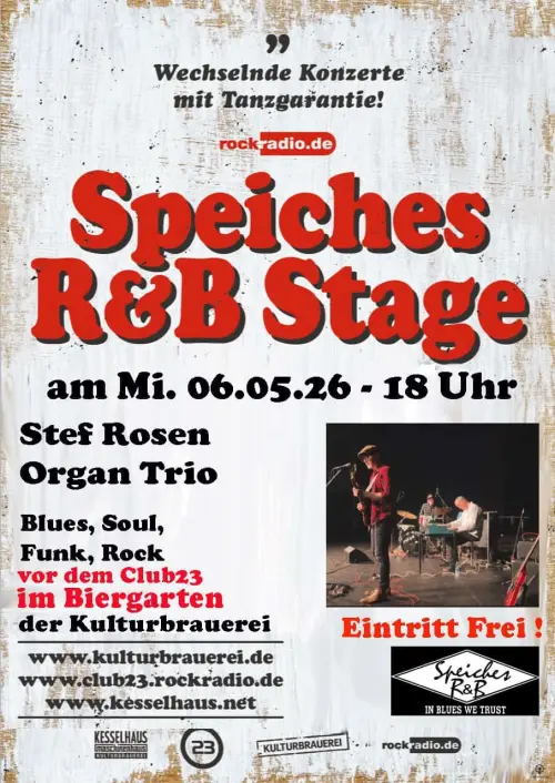Stef Rosen Organ Trio bei Speiches R & B Stage