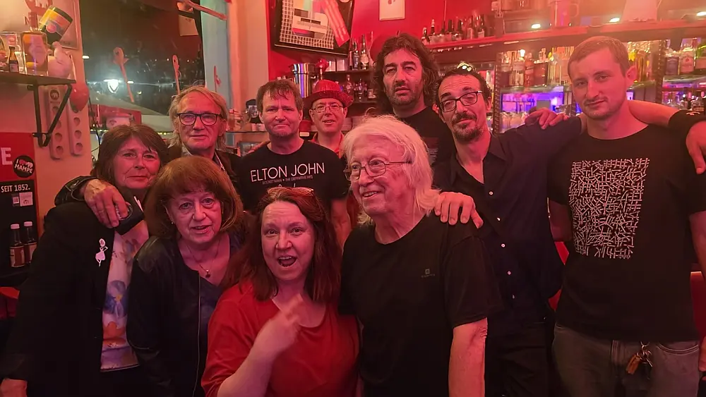 V.l.n.r.: Rita Kalkowski, Kalle Kalkowski, Gudrun Schwarz, Hans Reißner, Gina Kahl-Reißner, Thomas Marohn, Norman Beaker, Nebojša Petrović, Marco Mattietti und Jan Kalc