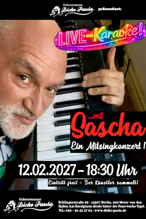 SASCHA SINGT! – Und ihr singt mit – Das Mitsingkonzert!